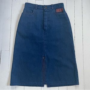 Vintage 70s denim skirt Weavers brand small xs